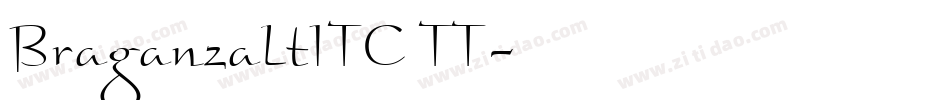 BraganzaLtITC TT字体转换